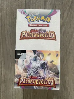 Pokemon TCG Paldea Evolved Half Booster Box Brand New Sealed (18 Packs) See Desc - Image 1