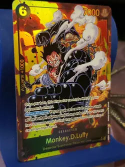 One Piece Monkey D Luffy Card Alt Art OP10-118 SEC Black English Parallel TCG - Image 4