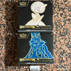 Pokemon TCG Mega Evolution Pokemon Center ETB - Lucario & Gardevoir - Sealed - Image 1