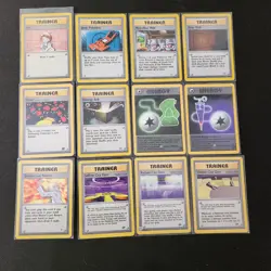 Lot Of 12 Vintage Pokemon Cards - Trainers - Neo Genesis - Team Rocket - Neo - Image 1