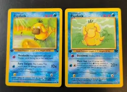 Psyduck 1st Edition Pokemon Card Lot Of 2 Vintage WOTC - Image 1