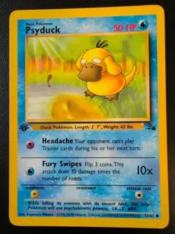 Psyduck 1st Edition Pokemon Card Lot Of 2 Vintage WOTC - Image 2