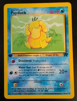 Psyduck 1st Edition Pokemon Card Lot Of 2 Vintage WOTC - Image 3