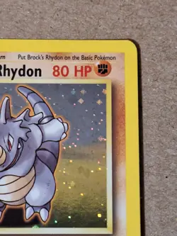 Pokemon Card - Brock's Rhydon Gym Heroes 2/132 Holo Rare - Image 4