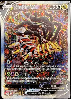 Pokemon TCG Giratina v 186/196 2022 Lost Origin Alt Full Art Mint/Nm Condition - Image 1