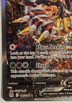 Pokemon TCG Giratina v 186/196 2022 Lost Origin Alt Full Art Mint/Nm Condition - Image 3