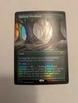 Shifting Woodland Borderless Foil NM - MTG Modern Horizons 3 MH3 - Image 1