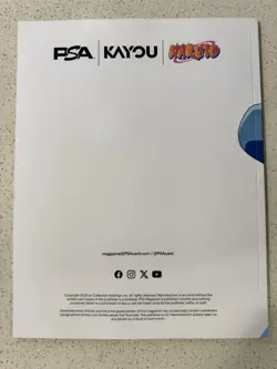 PSA Magazine x Kayou Exclusive NARUTO UZUMAKI PROMO CARD and Magazine Base Cover - Image 2