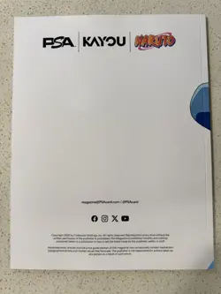 PSA Magazine x Kayou Exclusive NARUTO UZUMAKI PROMO CARD and Magazine Base Cover - Image 2