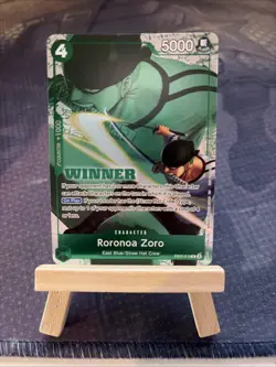 One Piece Card Game Roronoa Zoro TCG EB02-019 Winner - Image 1