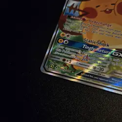 Pokemon Dedenne GX TCG Alternate Art Holo Card 195a/214 - Image 5