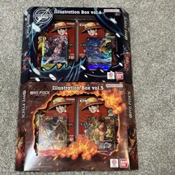 Bandai Namco One Piece Card Game Illustration Box Vol.5 & Vol.6 Promo in hand! - Image 1