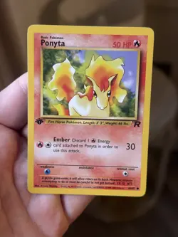 Ponyta 64/82 1st Edition Team Rocket Common Pokemon Card TCG - Image 1