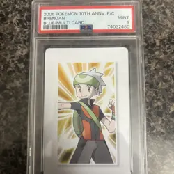 2006 POKEMON CENTER 10TH ANNIVERSARY PLAYING CARDS BLUE DECK PSA9 - Image 1