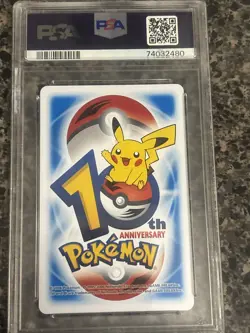 2006 POKEMON CENTER 10TH ANNIVERSARY PLAYING CARDS BLUE DECK PSA9 - Image 3