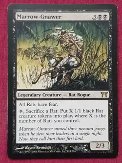 Magic The Gathering CHAMPIONS OF KAMIGAWA MARROW-GNAWER black card MTG - Image 1