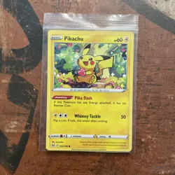 Pikachu 052/196 Lost Origin Pokemon Card Mint Condition - Image 1