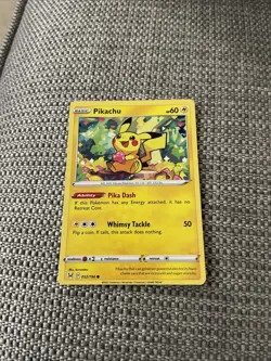 Pikachu 052/196 Lost Origin Pokemon Card Mint Condition - Image 2