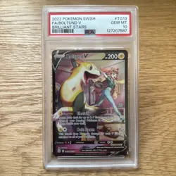 Boltund v TG13/TG30 Swsh09 Trainer Gallery Holo Card Brilliant Stars PSA 10 - Image 1