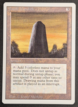 MTG Card - 1x Basalt Monolith - Revised (3ED) Edition - NM/LP - Vintage - Magic - Image 1