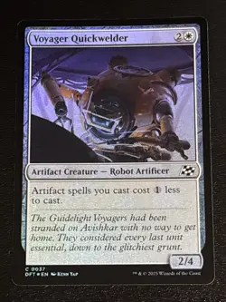 MTG Aetherdrift Voyager Quickwelder Foil 0037 NM - Image 1