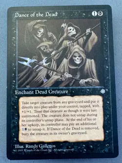 Dance of the Dead Ice Age MTG-Lightly Played Excellent-Vintage Magic - Image 1