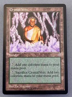 Crystal Vein Mirage MTG-Never Played Near Mint-Vintage Magic the Gathering - Image 1