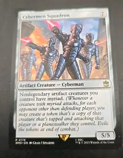 Cybermen Squadron Universes Beyond: Doctor Who MTG Regular Moderately Played - Image 1