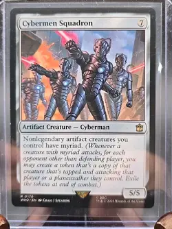 Cybermen Squadron Universes Beyond: Doctor Who MTG Regular Moderately Played - Image 3