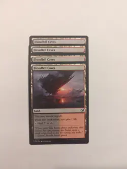 (4) Bloodfell Caves *PLAYSET* Tarkir: Dragonstorm Regular NM MTG - Image 1