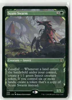 Magic the Gathering Scute Swarm (Showcase) Zendikar Rising #308 - Image 1