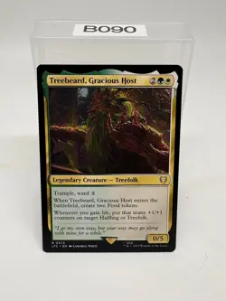 Treebeard, Gracious Host 0073 Non Foil Rare LOTR Commander MTG Near Mint - Image 1