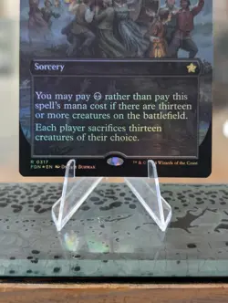 Blasphemous Edict (Borderless) #317 (Foil) Foundations FDN Magic Free Shipping! - Image 3