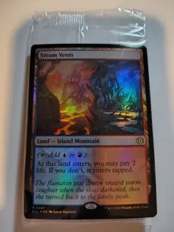Steam Vents - FOIL - MTG #267 Lorwyn Eclipsed MTG - NM/M Prerelease Sealed - Image 1