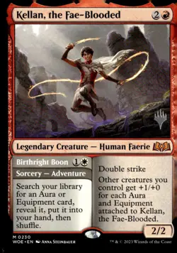 Promo Pack: Wilds of Eldraine #230 Kellan, the Fae-Blooded - Image 1
