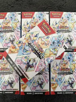 Pokemon TCG S&V Prismatic Evolutions Booster Bundle | 6 Booster Packs | - Image 1
