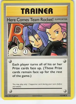 Here Comes Team Rocket! 113/108 Secret Rare Normal XY - Evolutions LP Pokemon - Image 1