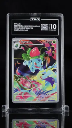 2025 Pokemon Mega Evolutions - Ivysaur IR 134/132 - TAG 10 GEM MINT - Image 1