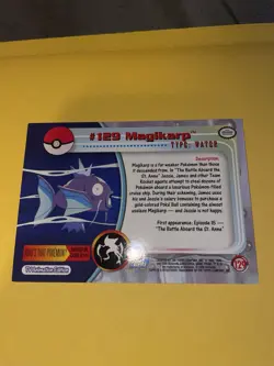 Topps Pokemon Magikarp #129 Blue Logo Non Holo TV Animation Edition - Image 2