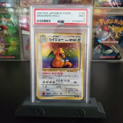 Pokemon Japanese Dragonite Holo No.149 Fossil PSA 9 Mint - Image 1