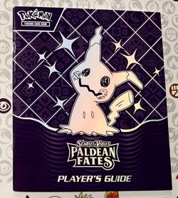 Pokemon TCG Scarlet & Violet Paldean Fates ETB Player's Guide Booklet! Box Fresh - Image 1