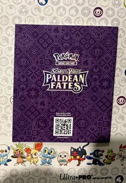 Pokemon TCG Scarlet & Violet Paldean Fates ETB Player's Guide Booklet! Box Fresh - Image 2
