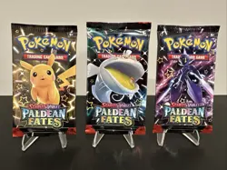 (Lot of 3) Pokemon TCG Booster Packs | Paldean Fates | New Sealed | English - Image 1