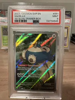 Pokemon Snorlax 051 Black Star Promo Mew-151 ETB PSA 9 - Image 1