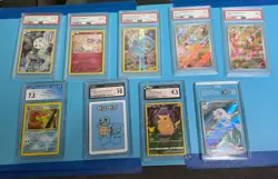 Pokemon Mixed Lot of 9 Slabs PSA, CGC, TAG, CHECK Pictures for Specfic Grades! - Image 1
