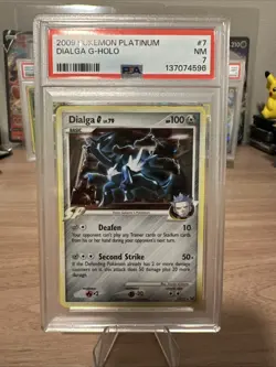 Pokemon Dialga G 7/127 Rare 2009 Pokemon Platinum PSA 7 - Image 1