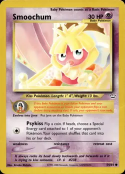 Smoochum 54/64 Common Neo Revelation Multi Item Discount LP - Image 1