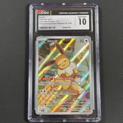 CGC GM 10 - Pokemon Center Stamp Promo Eevee Prismatic Evolutions ETB SVP EN 173 - Image 1