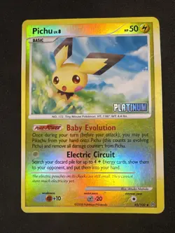 Pichu - [Platinum] 045/100 Burger King Reverse Holo Pokemon - Image 1