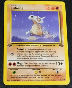 Pokemon Tcg - Cubone 1st Edition Jungle Set - 50/64 Common Mint/NM - Image 1
